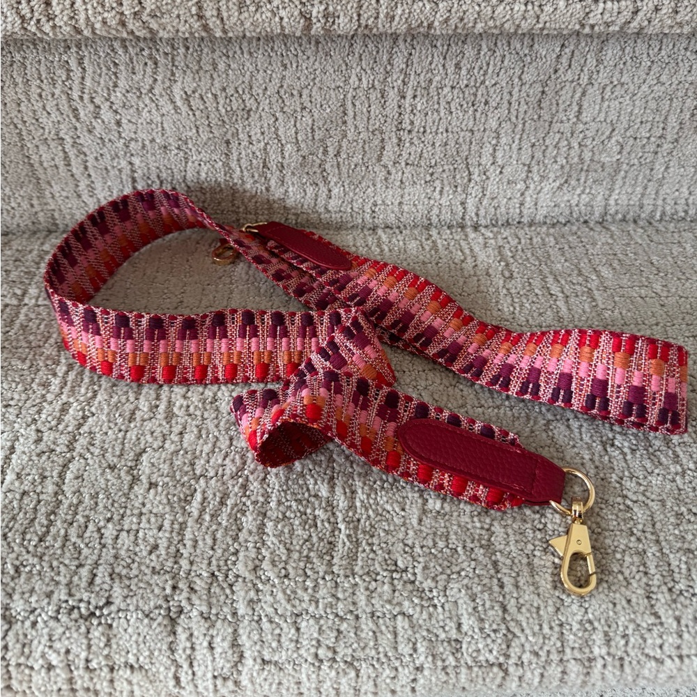 Unbranded colorful Woven Strap with Gold Hardware